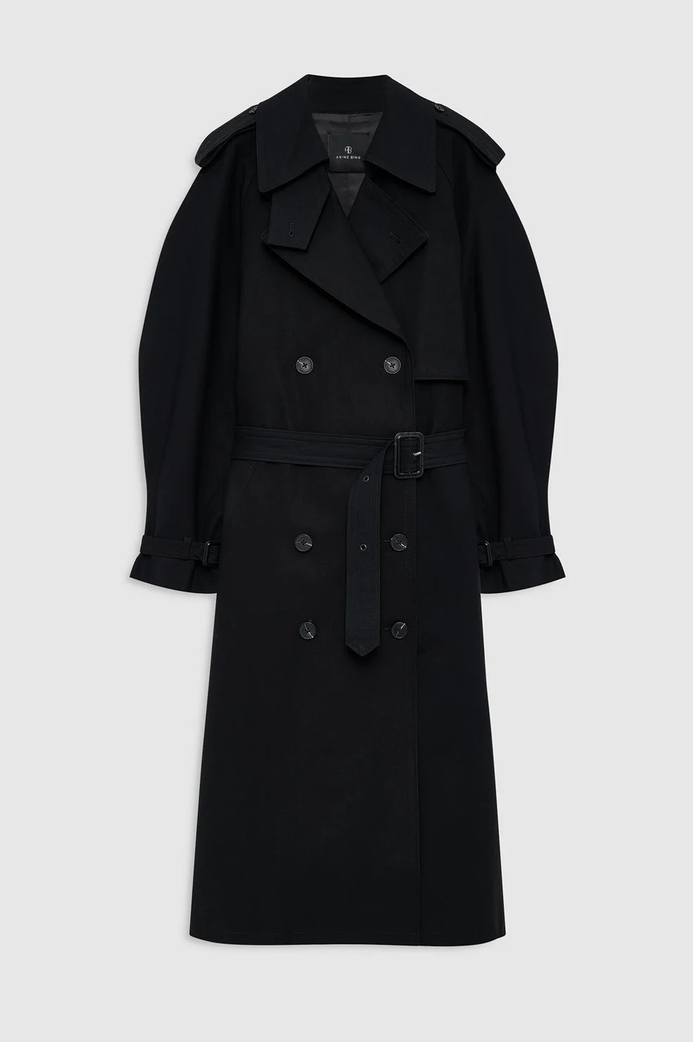 Pascale Maxi Trench - Black - 1