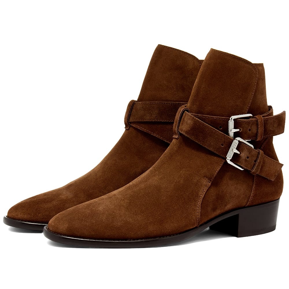 AMIRI Suede Buckle Boot - 1