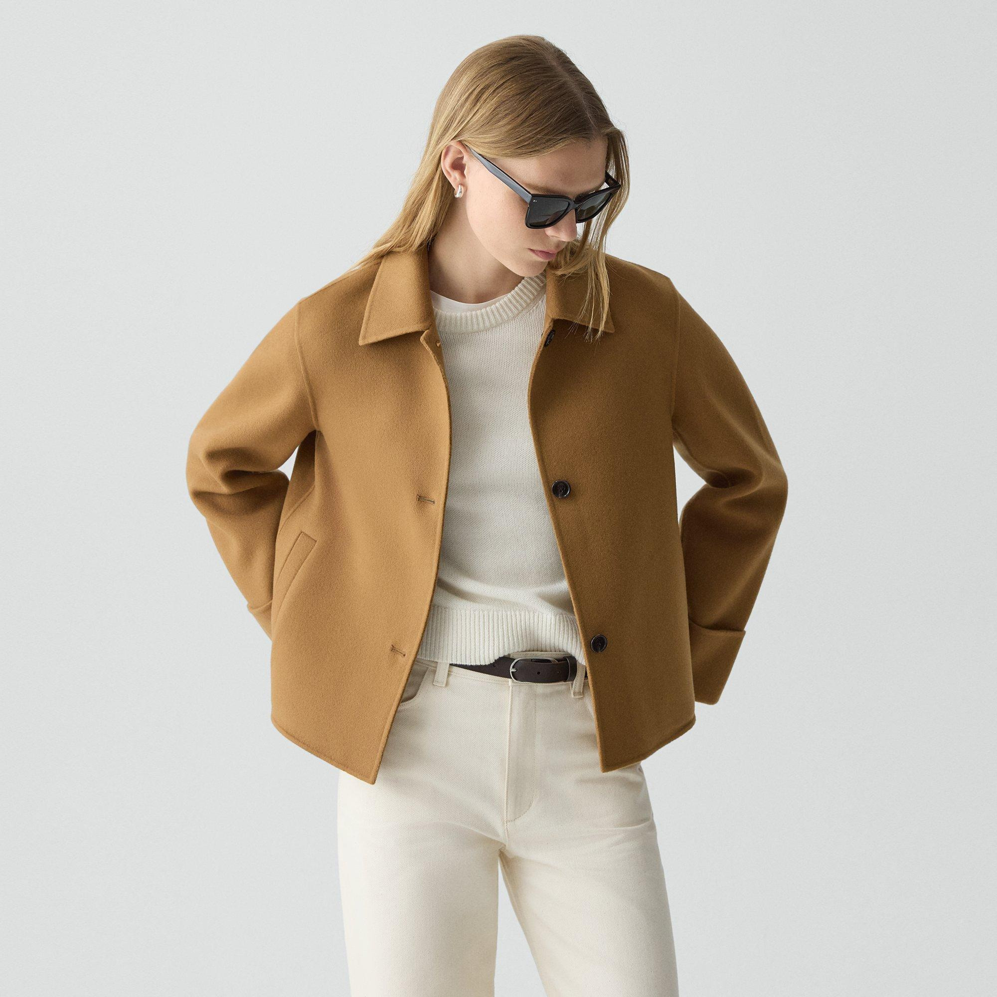 Boxy Cuff Jacket in Double-Face Wool-Cashmere - 2