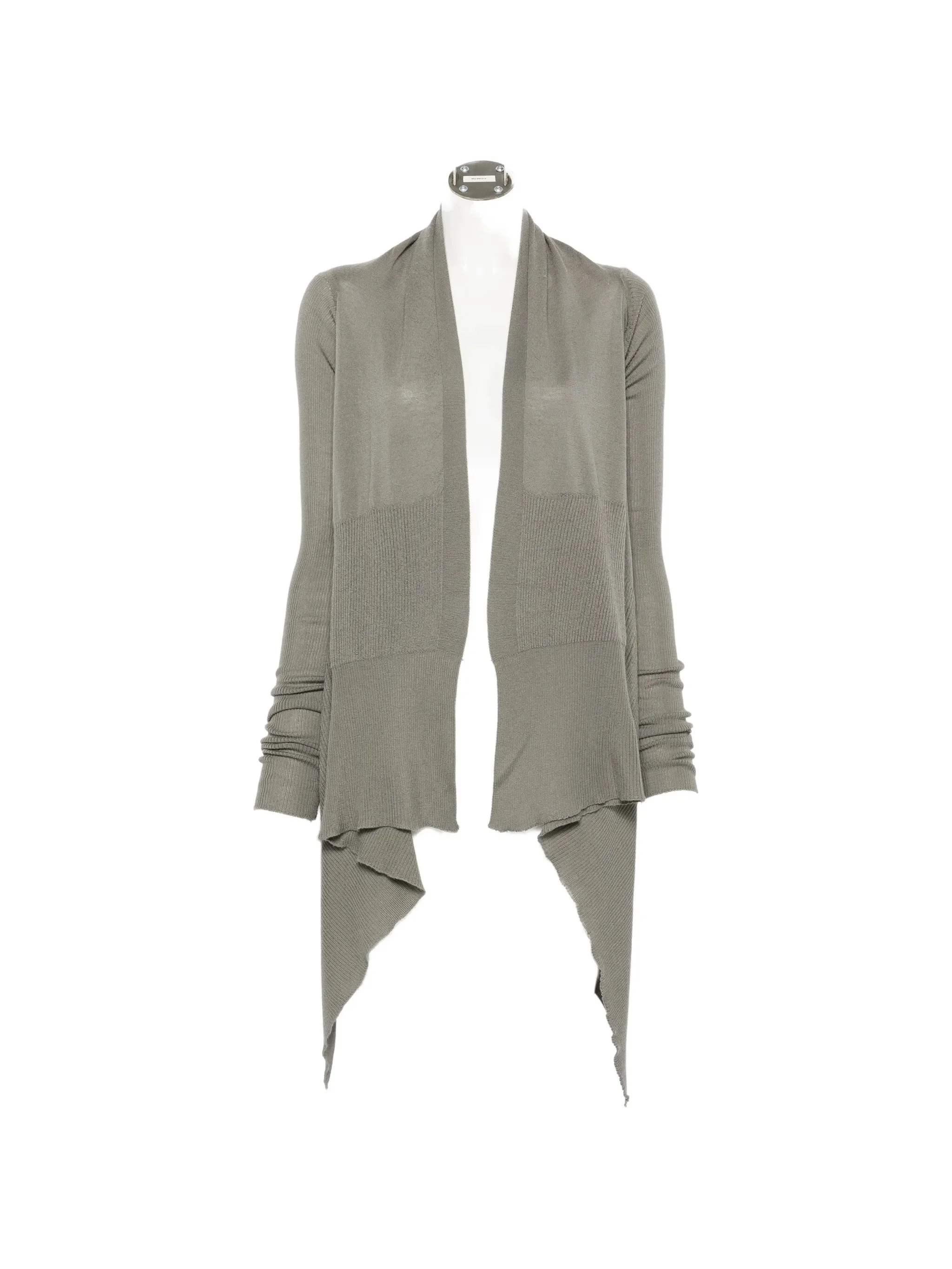 Rick Owens Long-sleeve Asymmetric Cardigan - 1