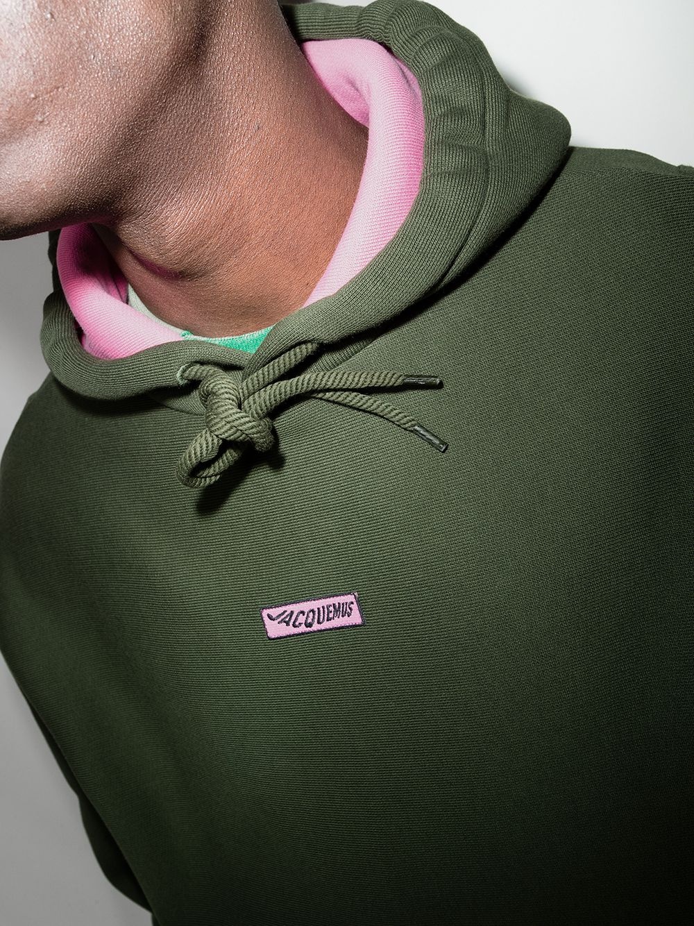 box-logo drawstring hoodie - 4