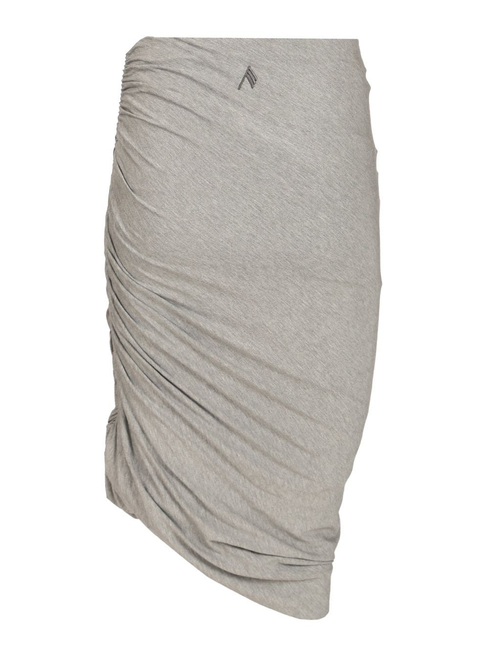 Gathered Midi Skirt Skirts Grey - 2