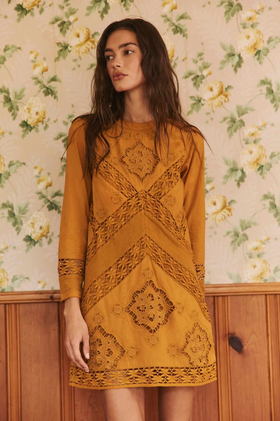 Sentimental Melody Lace Mini Dress - 1