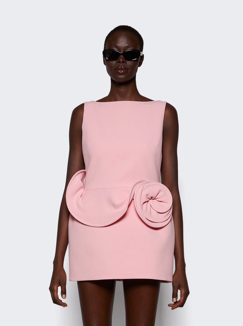 Floral Applique Dress Pink - 2
