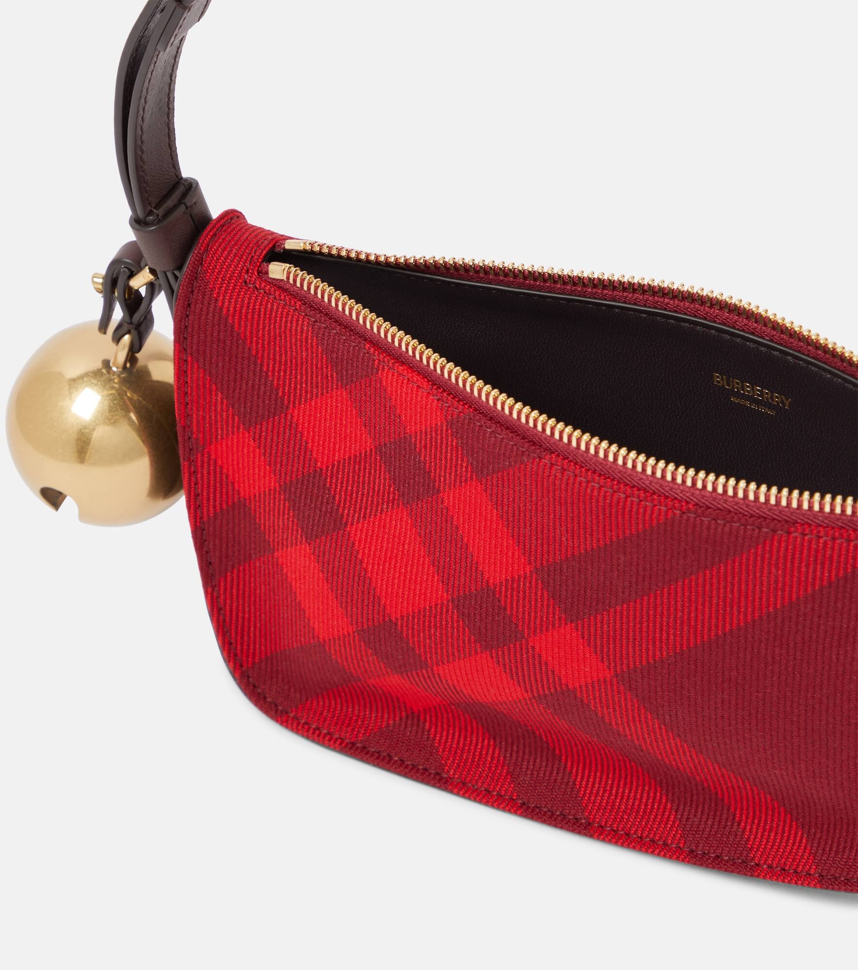 Shield Mini Burberry Check shoulder bag - 3
