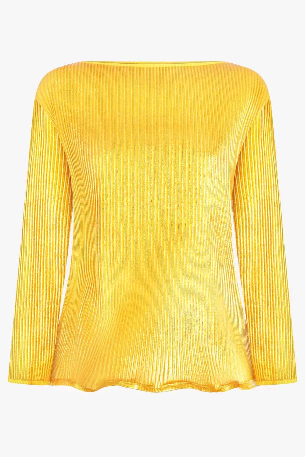 ZIGZAG L/S RIPPLE TOP | GOLD - 1