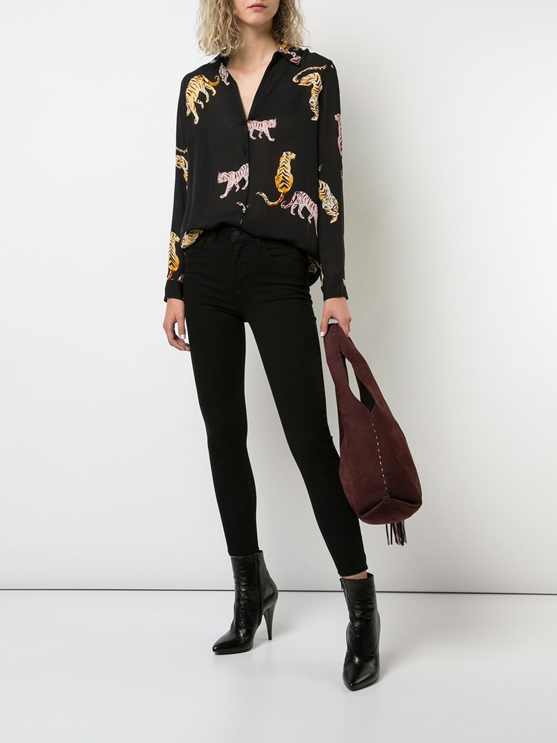 L'AGENCE high rise ankle grazer jeans outlook