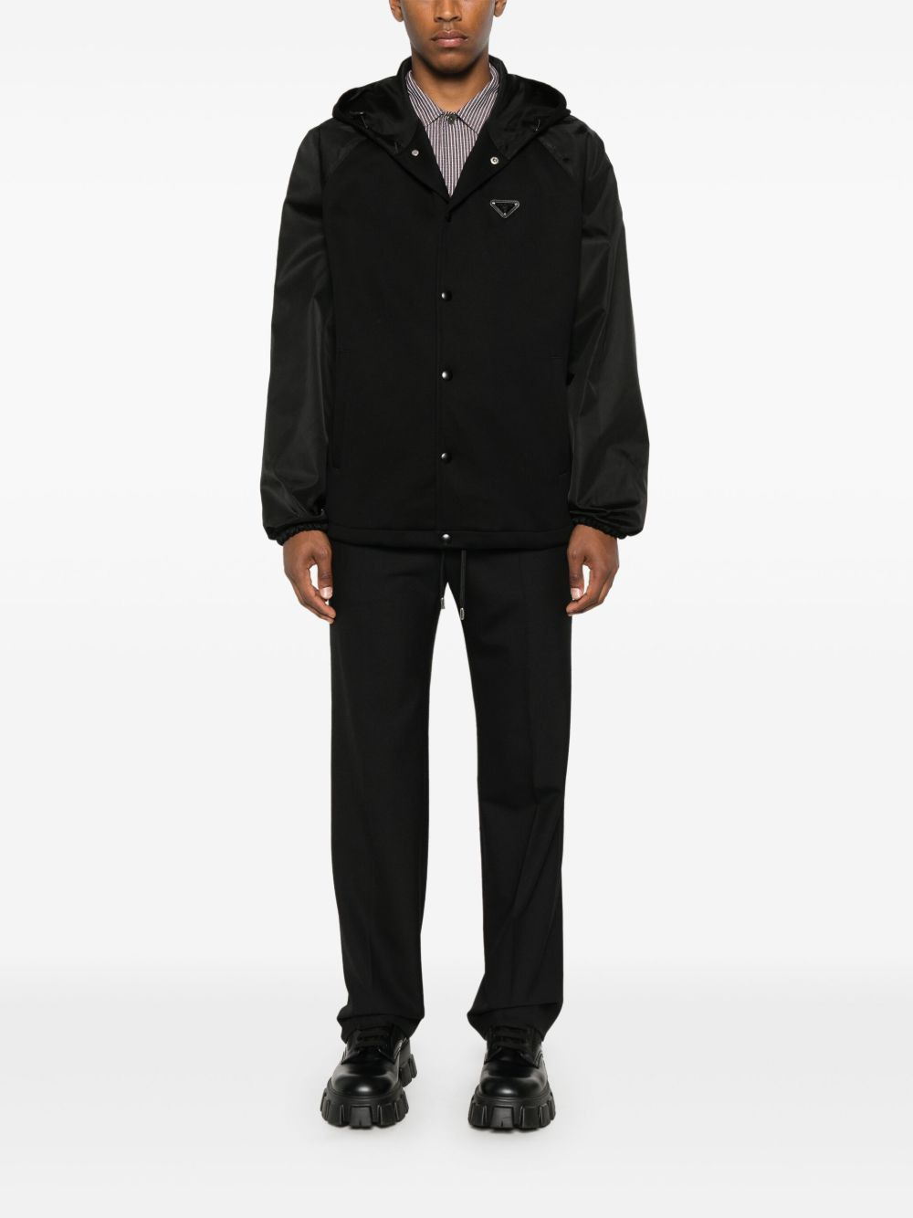 enamel triangle-logo jacket - 2
