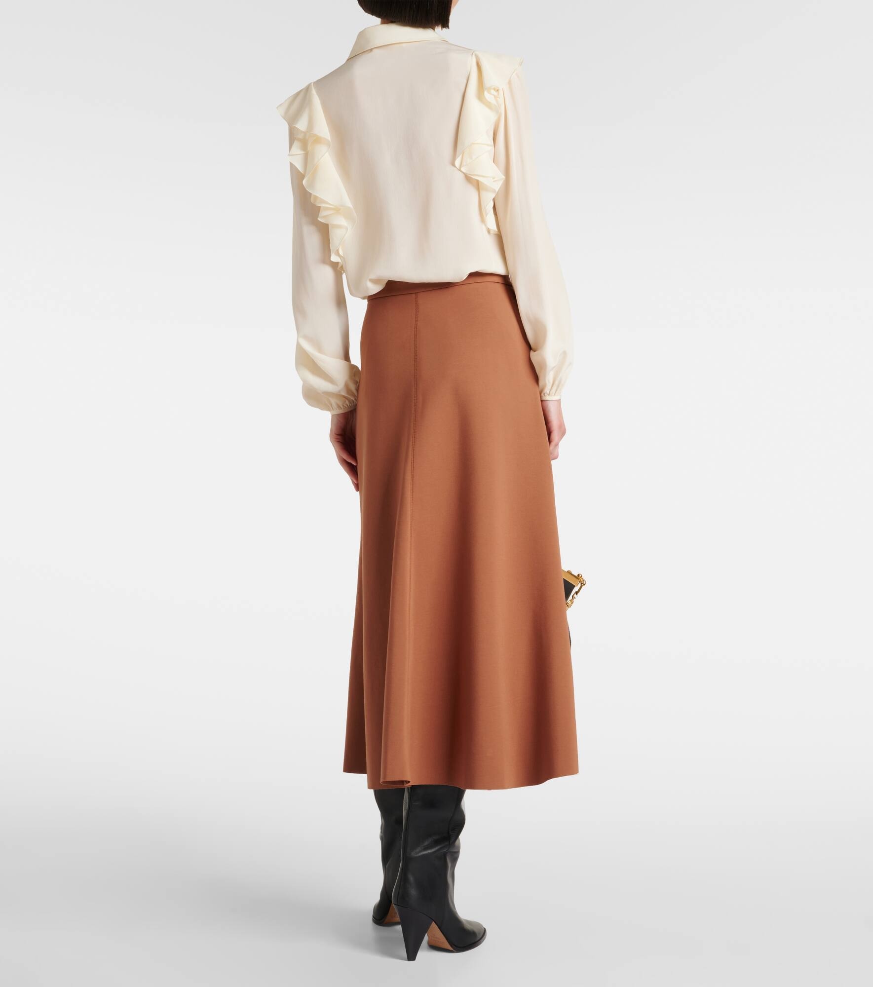 Emotional Essence jersey midi skirt - 3