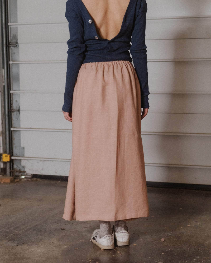 BASERANGE Ponte Skirt - Hemp outlook
