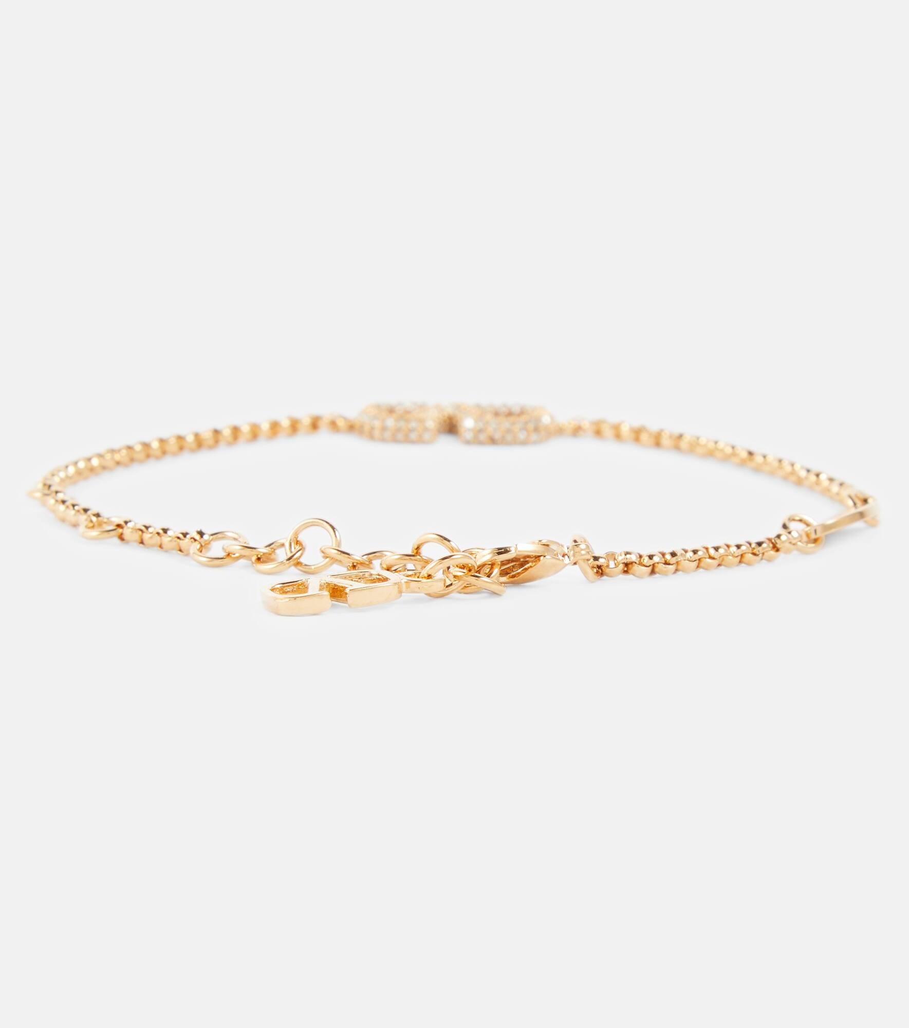 VLogo embellished bracelet - 2
