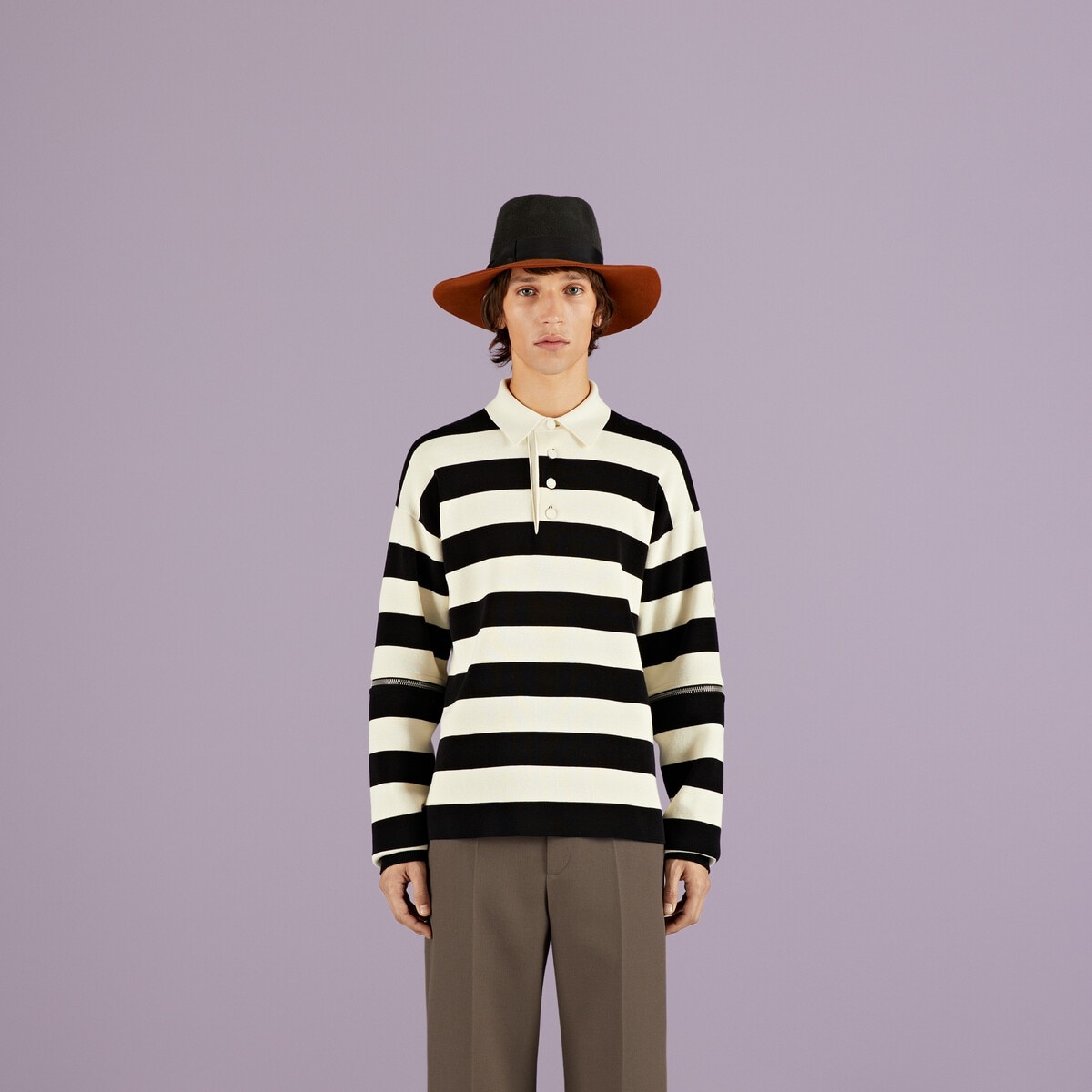 Detachable sleeves knit polo - 6