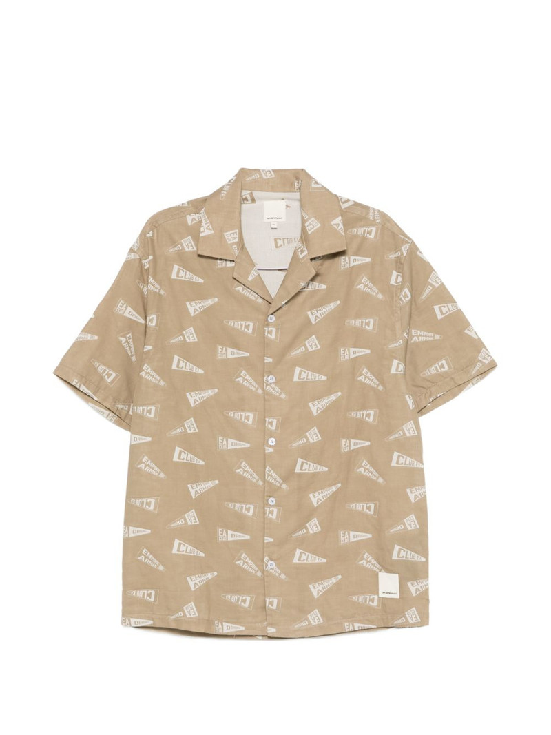 logo-pattern shirt 1