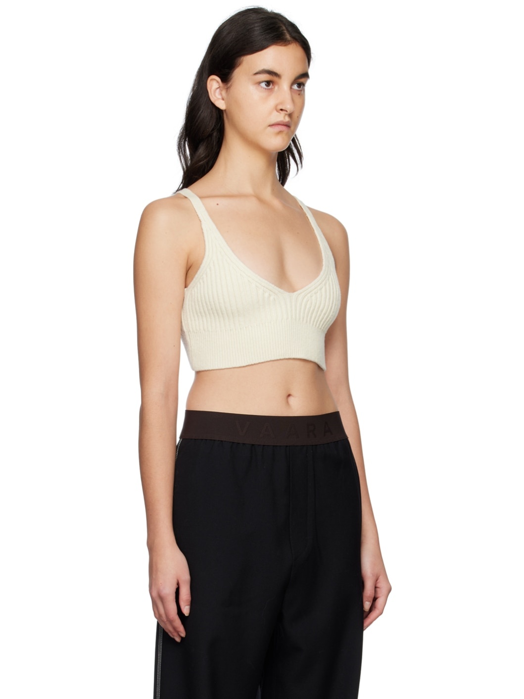 Off-White V-Neck Tank Top - 2