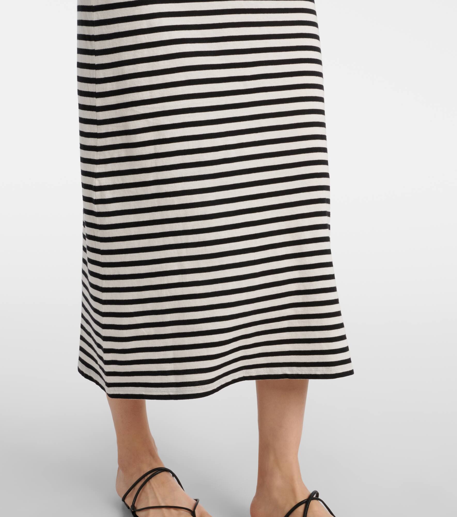Striped cotton jersey maxi dress - 5
