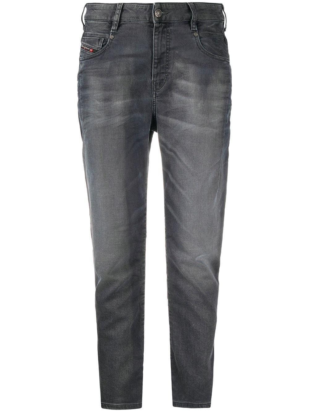 high-rise tapered jeans  - 1