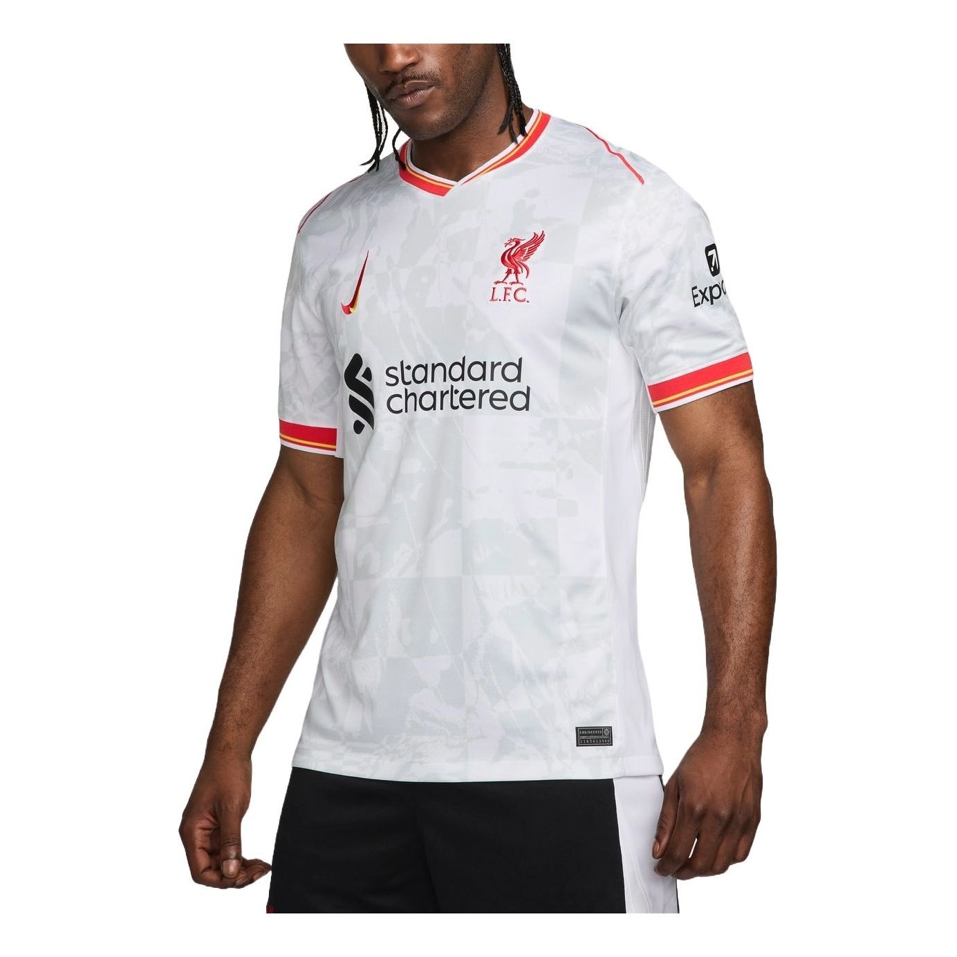 Nike Dri-FIT Liverpool FC 2024/25 Stadium Third Football Jesrey 'White Red' FQ2030-101 - 1