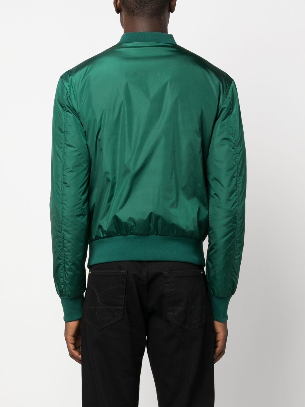 DG Essentials logo-plaque padded jacket - 4