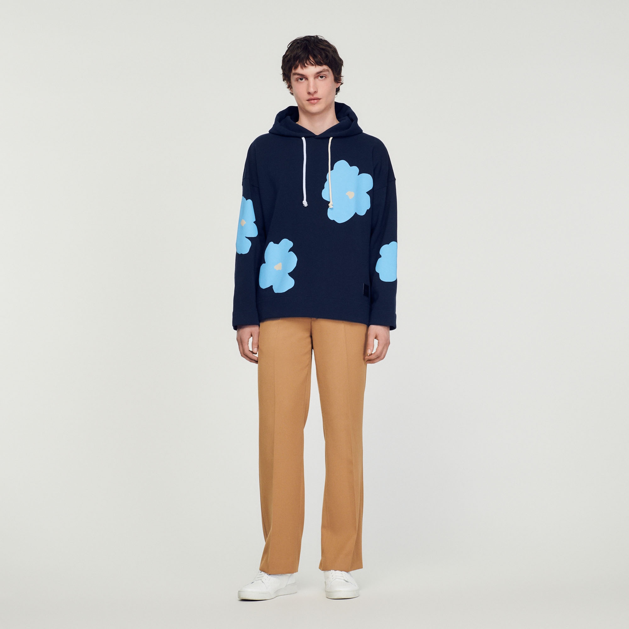 Floral pattern hoodie - 3