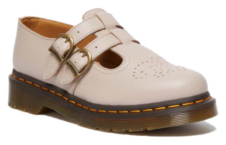 (WMNS) Dr. Martens 8065 Virginia Leather Mary Jane 'Vintage Taupe' 30692348 - 3