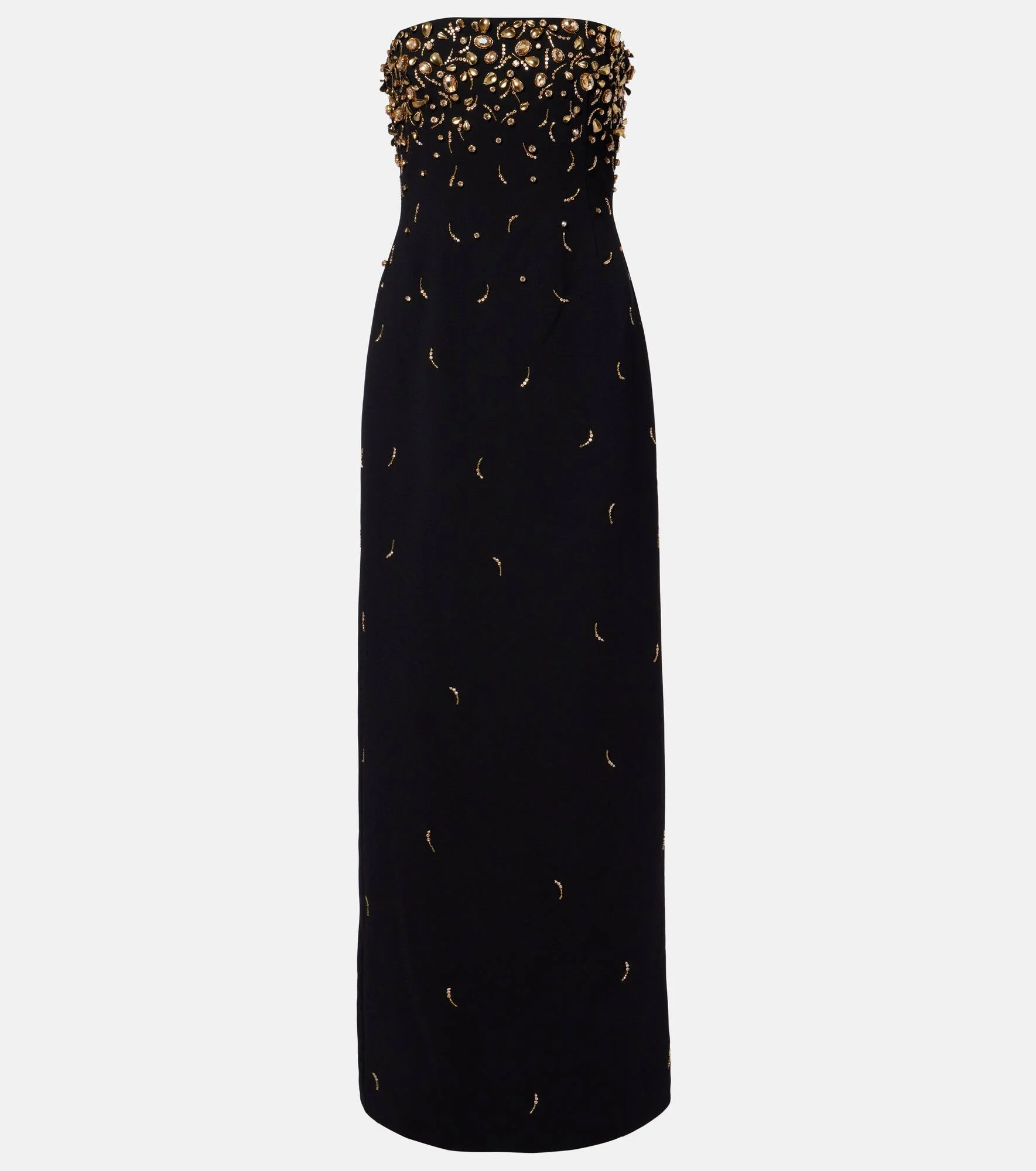 Reign embellished crêpe bustier gown - 1