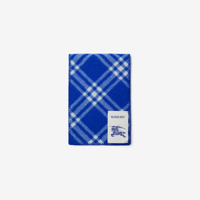 Check Wool Scarf 7