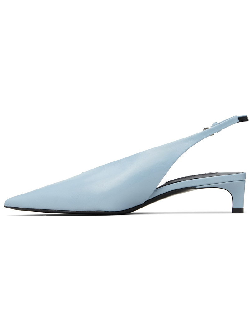 Jil Sander Blue Slingback Heels outlook