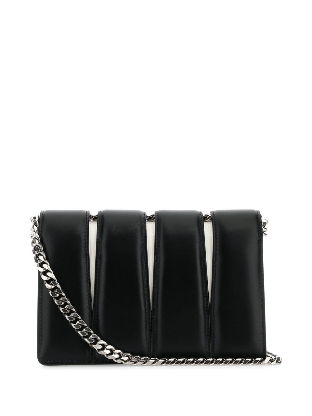 Slash studded chain-link bag - 2