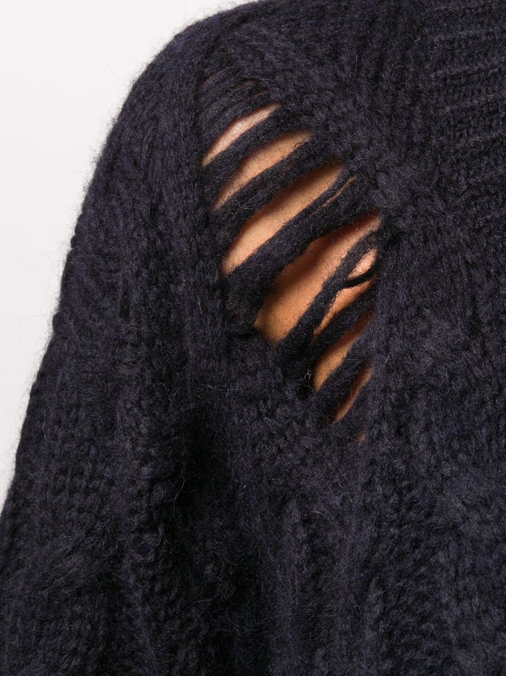 oversized cable-knit jumper - 5