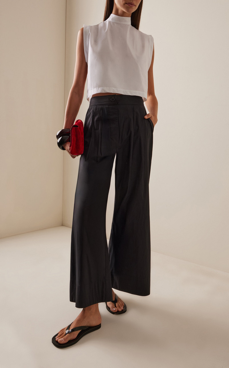 RACHEL COMEY Coxsone High-Rise Wide-Leg Pants black outlook