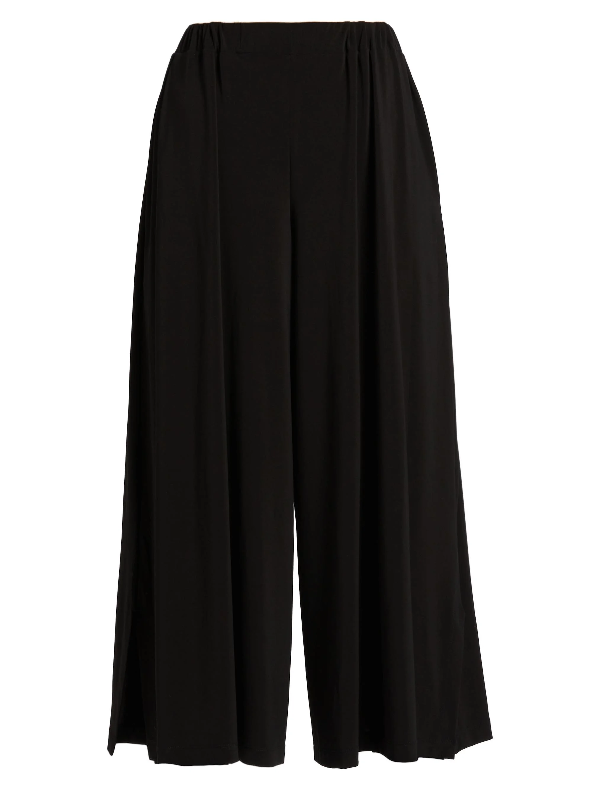 Women's Drape Jersey Pants - Black - 1