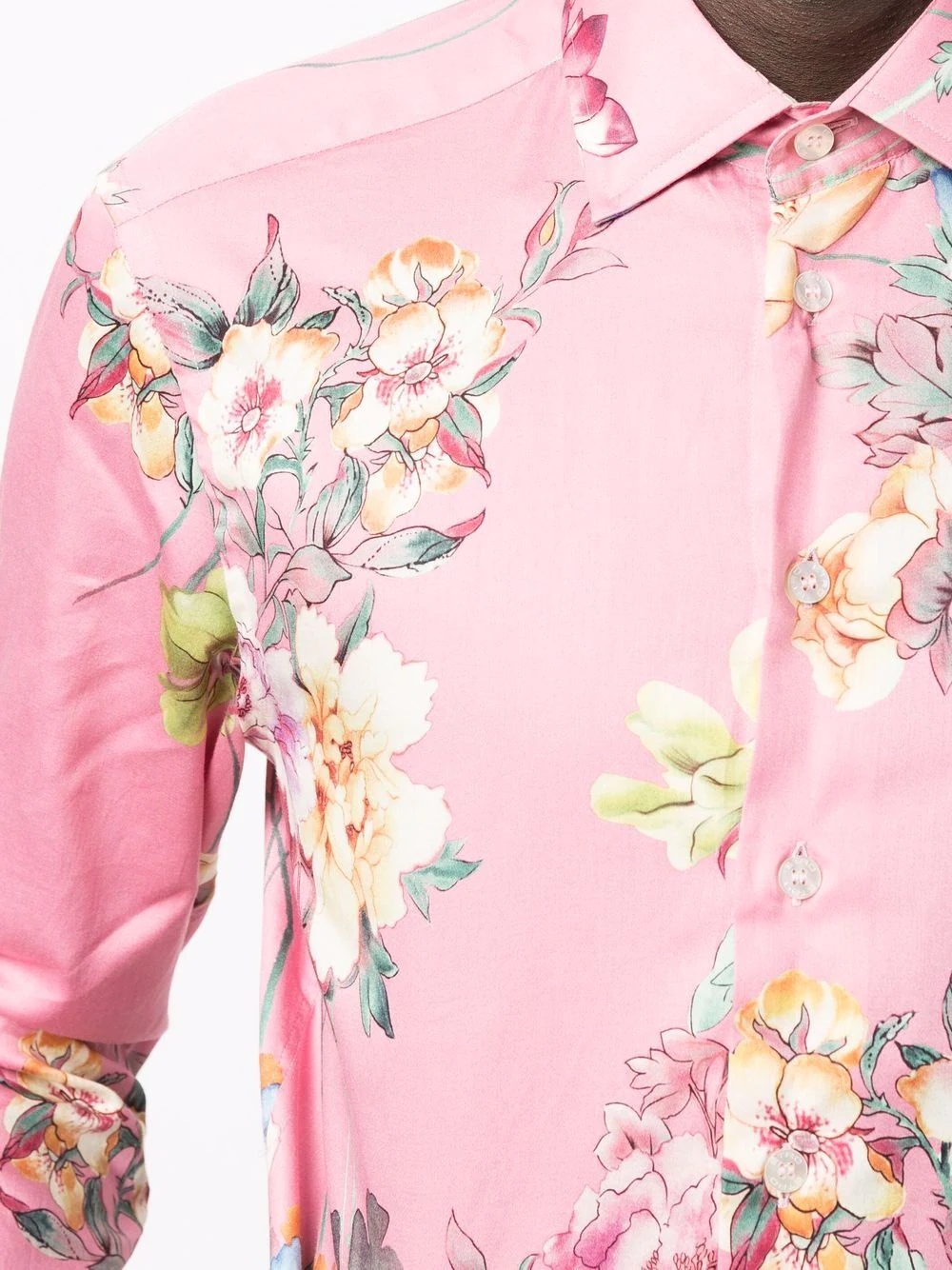 formal floral print shirt - 5