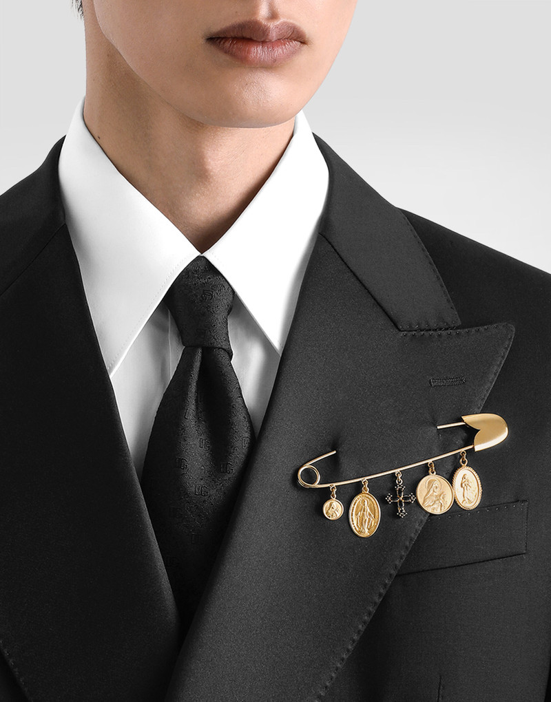 Dolce & Gabbana Safety brooch with cross and medals outlook