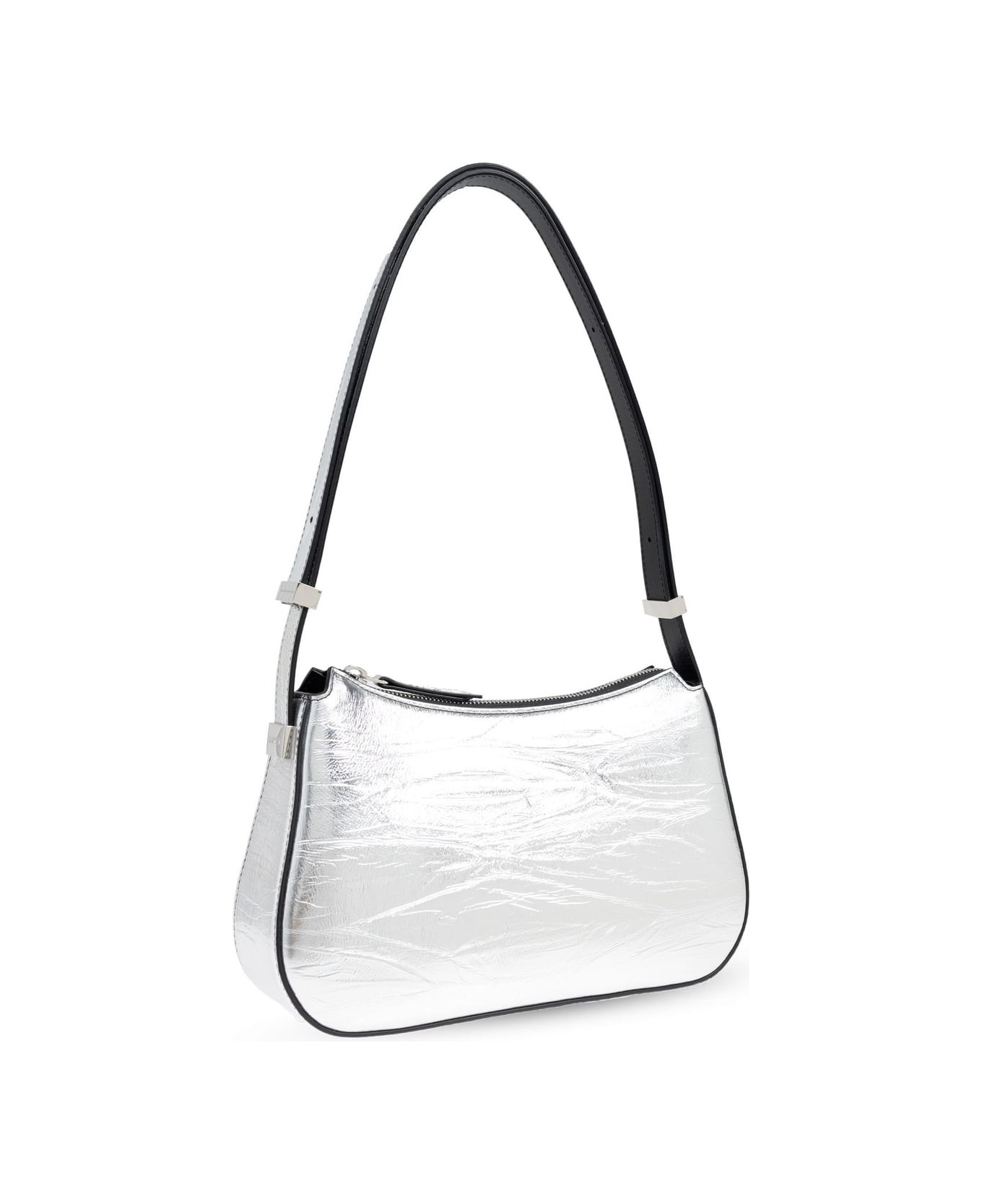 Metallic Zipped Shoulder Bag - 3