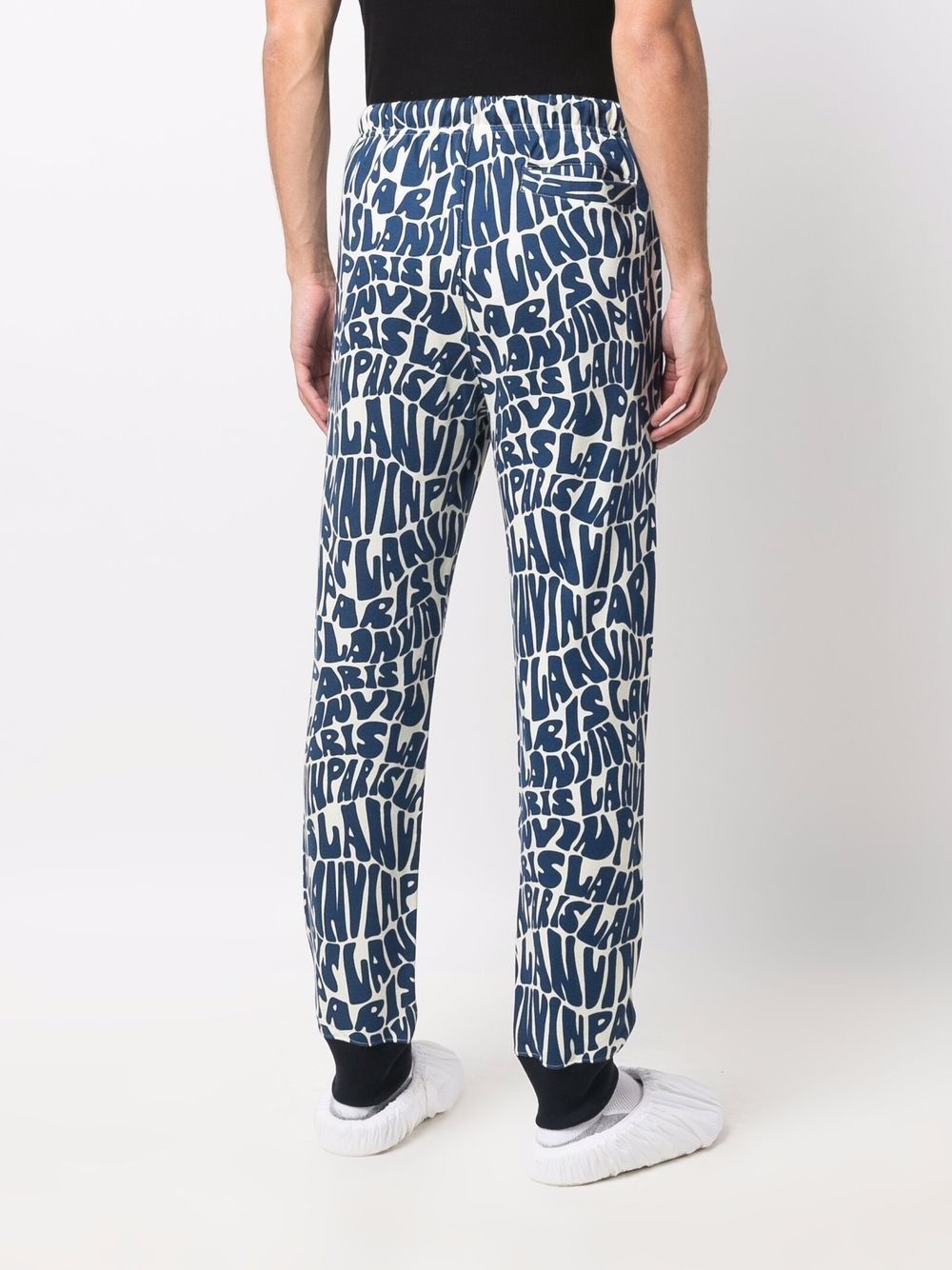 logo-print cotton track pants - 4