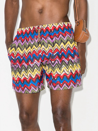 Missoni zigzag-print swim shorts outlook