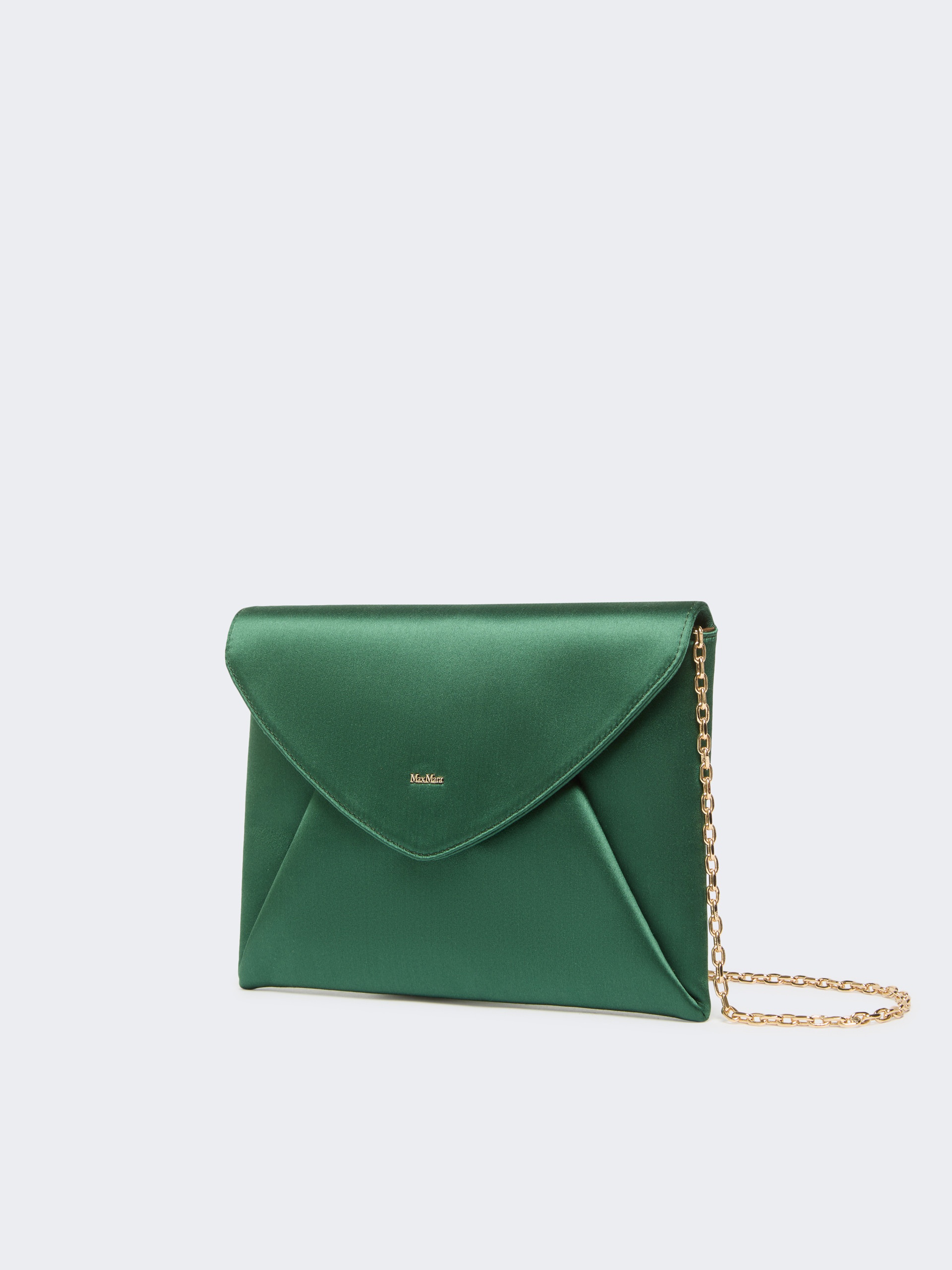 ENVELOPE Viscose and silk satin clutch bag - 2