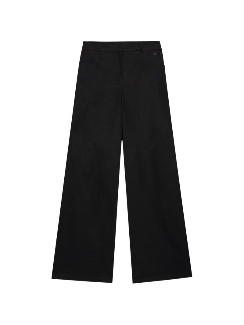 logo-print wide-leg trousers 1