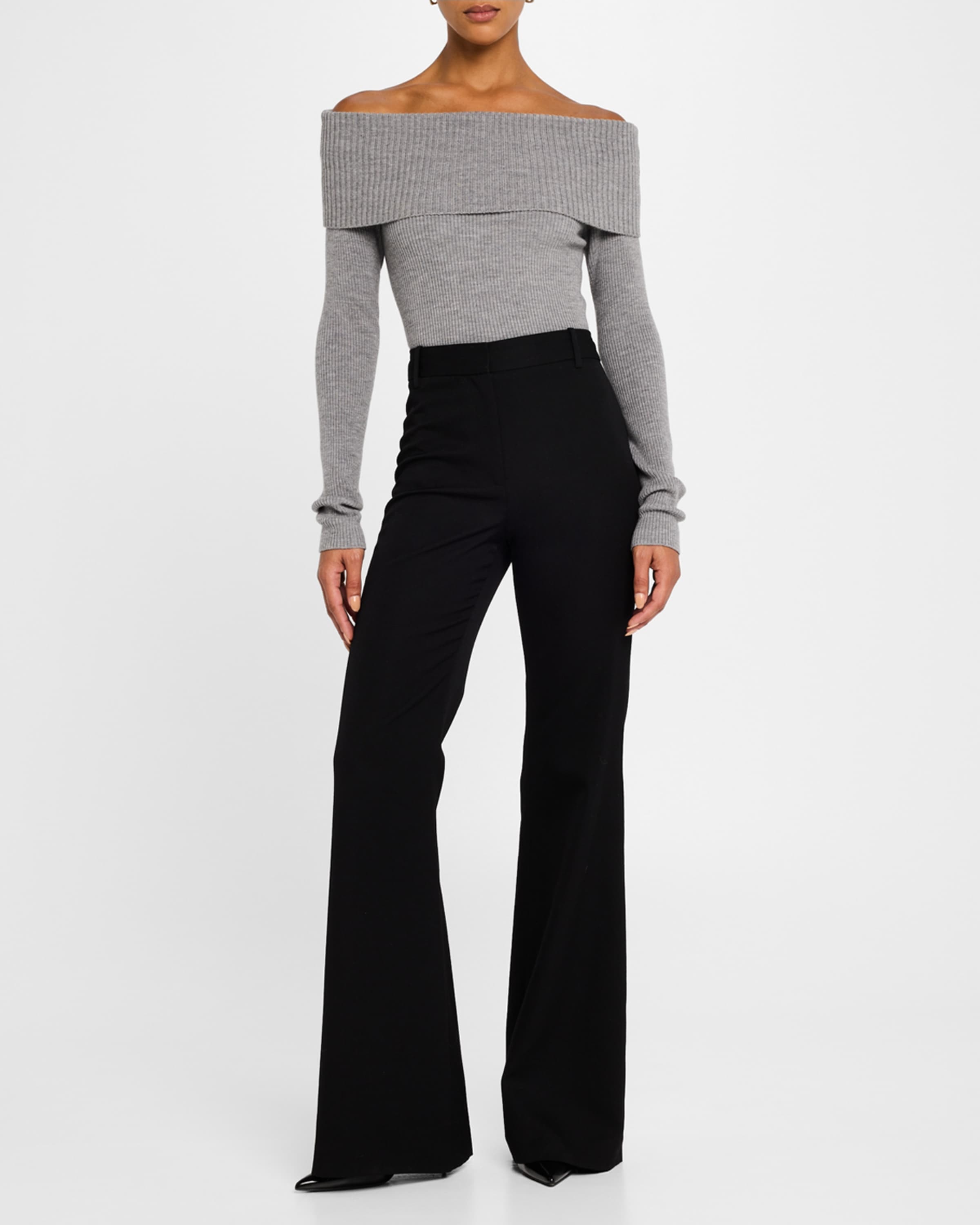 Coretta Ribbed Off-Shoulder Sweater - 2