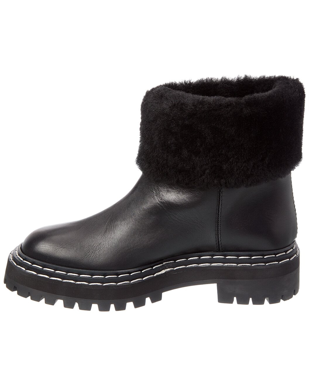 Proenza Schouler Leather & Shearling Boot - 2