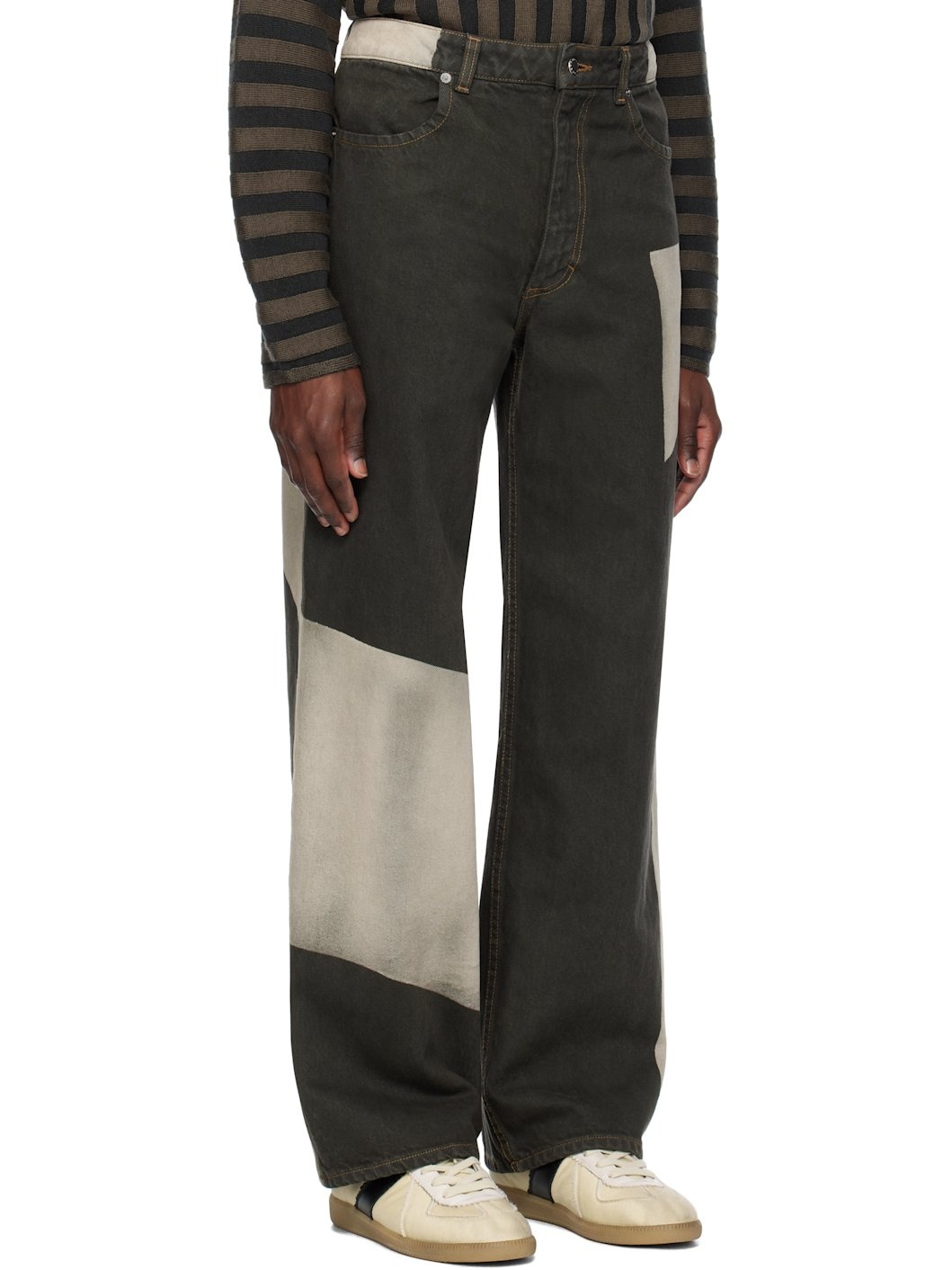 Gray Wide Leg Jeans - 2