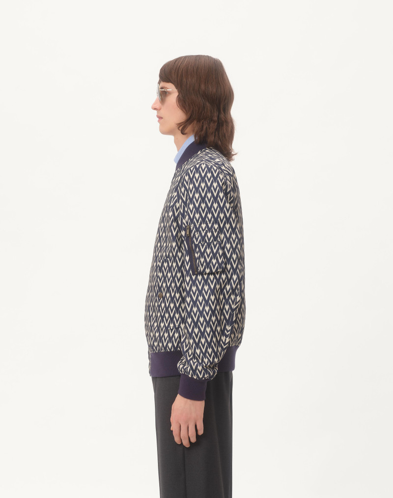 NYLON BOMBER JACKET WITH TOUTE LA V PRINT 7