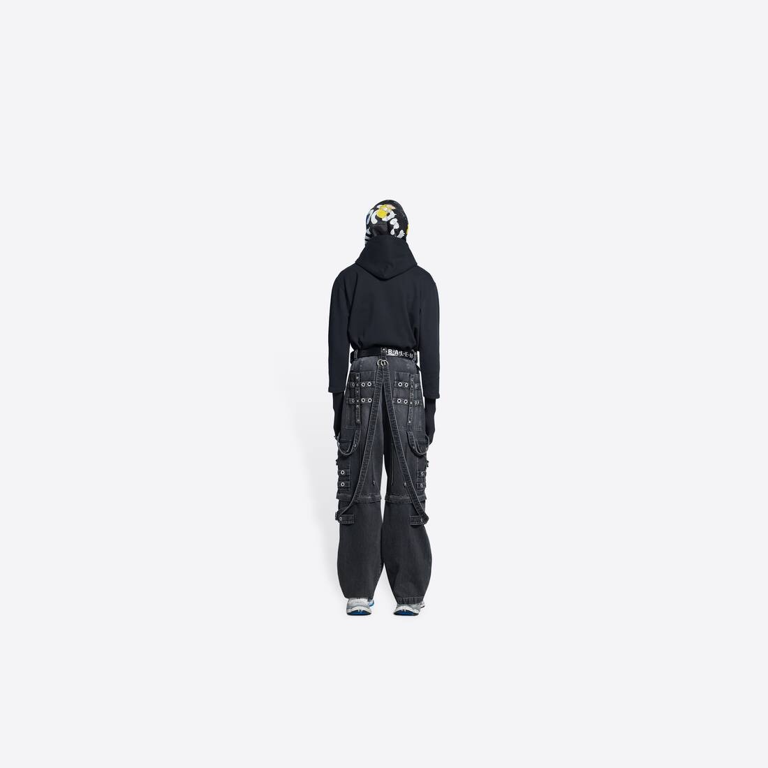 Men's Raver Baggy Pants in Black - 5