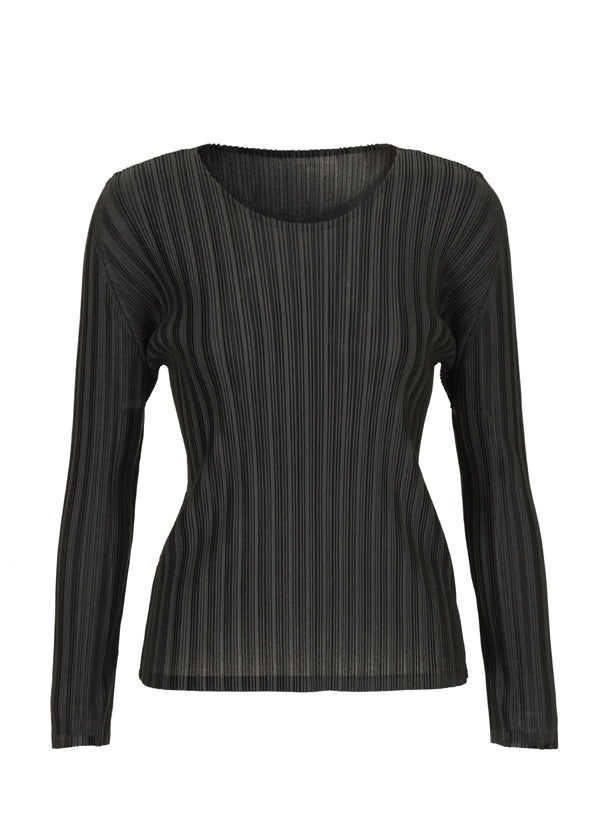 Pleats Please Issey Miyake RIB PLEATS BASICS TOP | REVERSIBLE