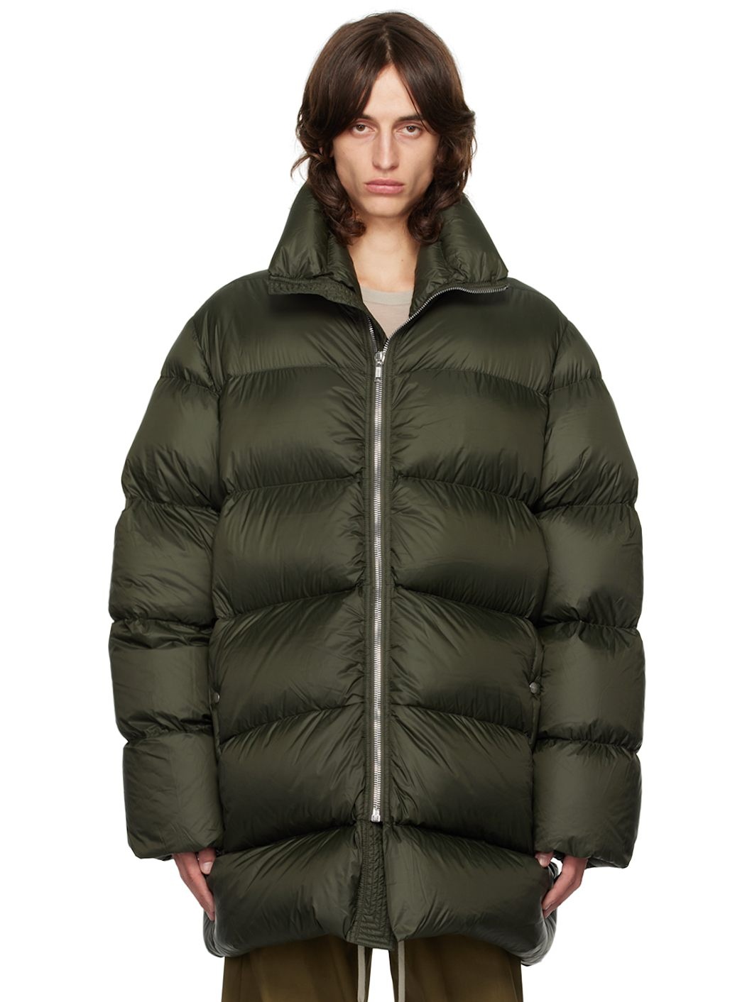 Green Porterville Turtle Down Coat - 1