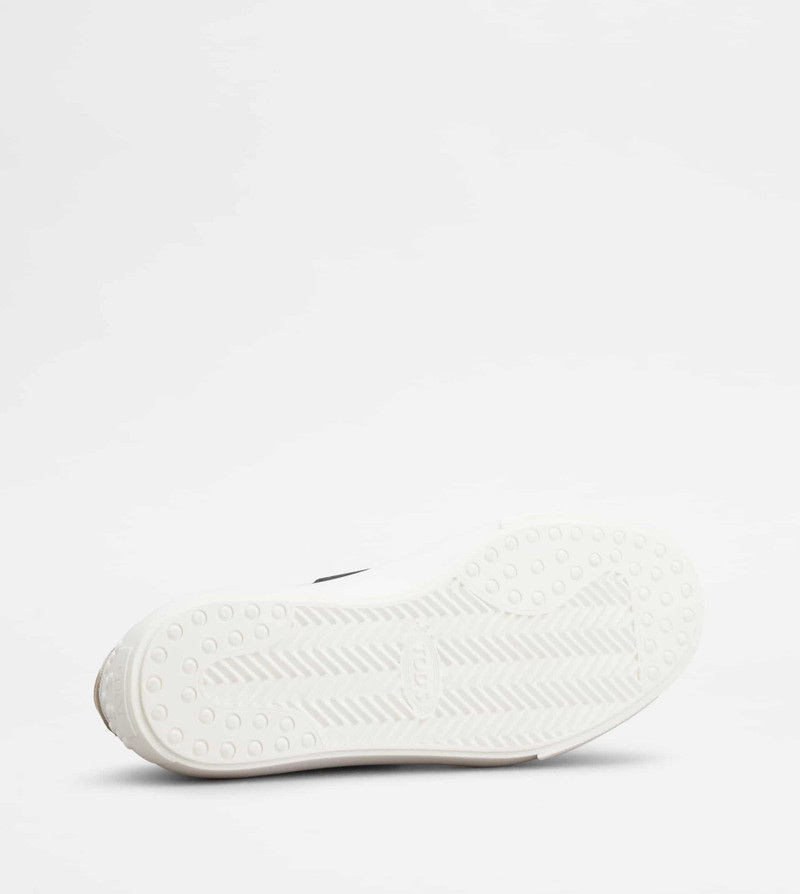 SNEAKERS IN SMOOTH LEATHER AND SUEDE - WHITE, BLUE, BEIGE 5