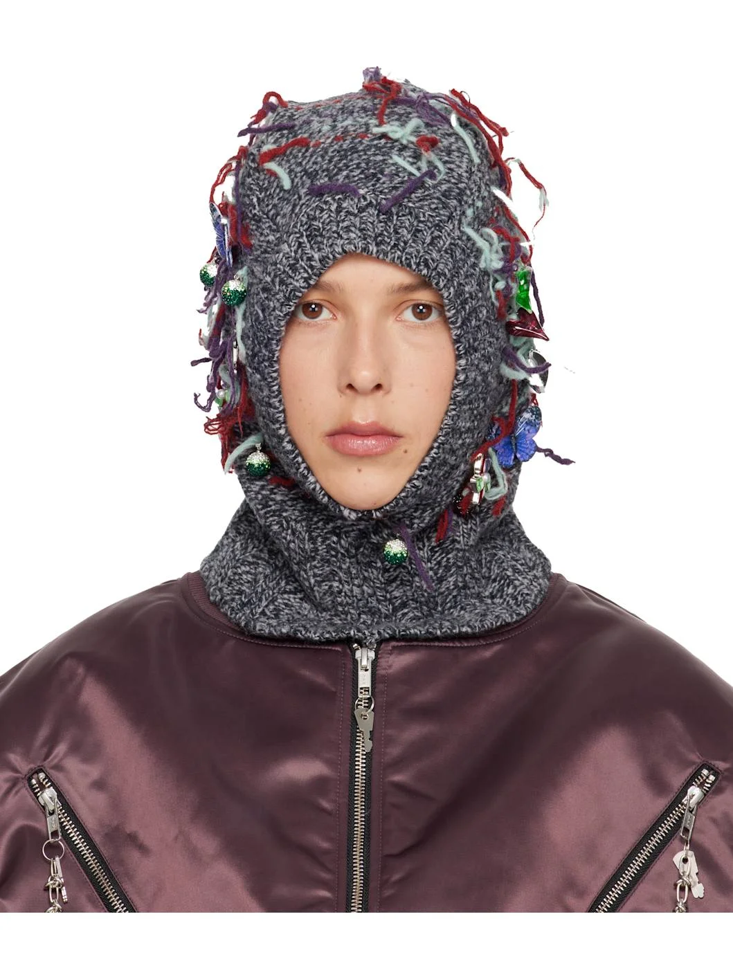 Gray Washed Up Balaclava - 1