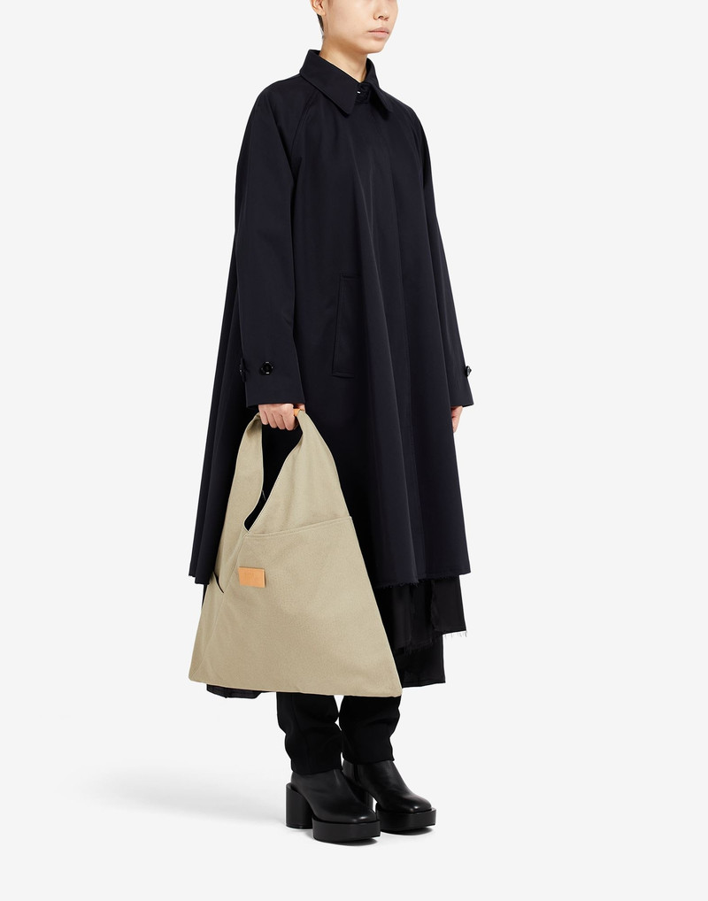 Japanese bag in eco-washed canvas 6