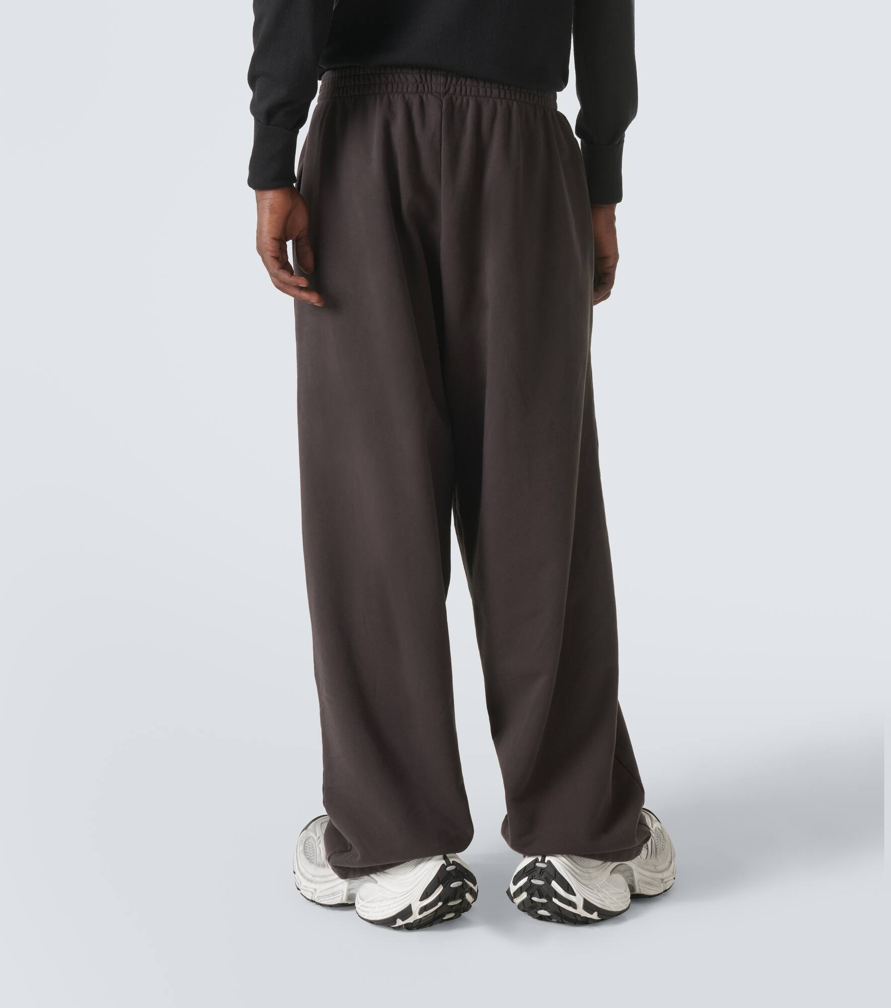 Printed cotton jersey sweatpants - 4