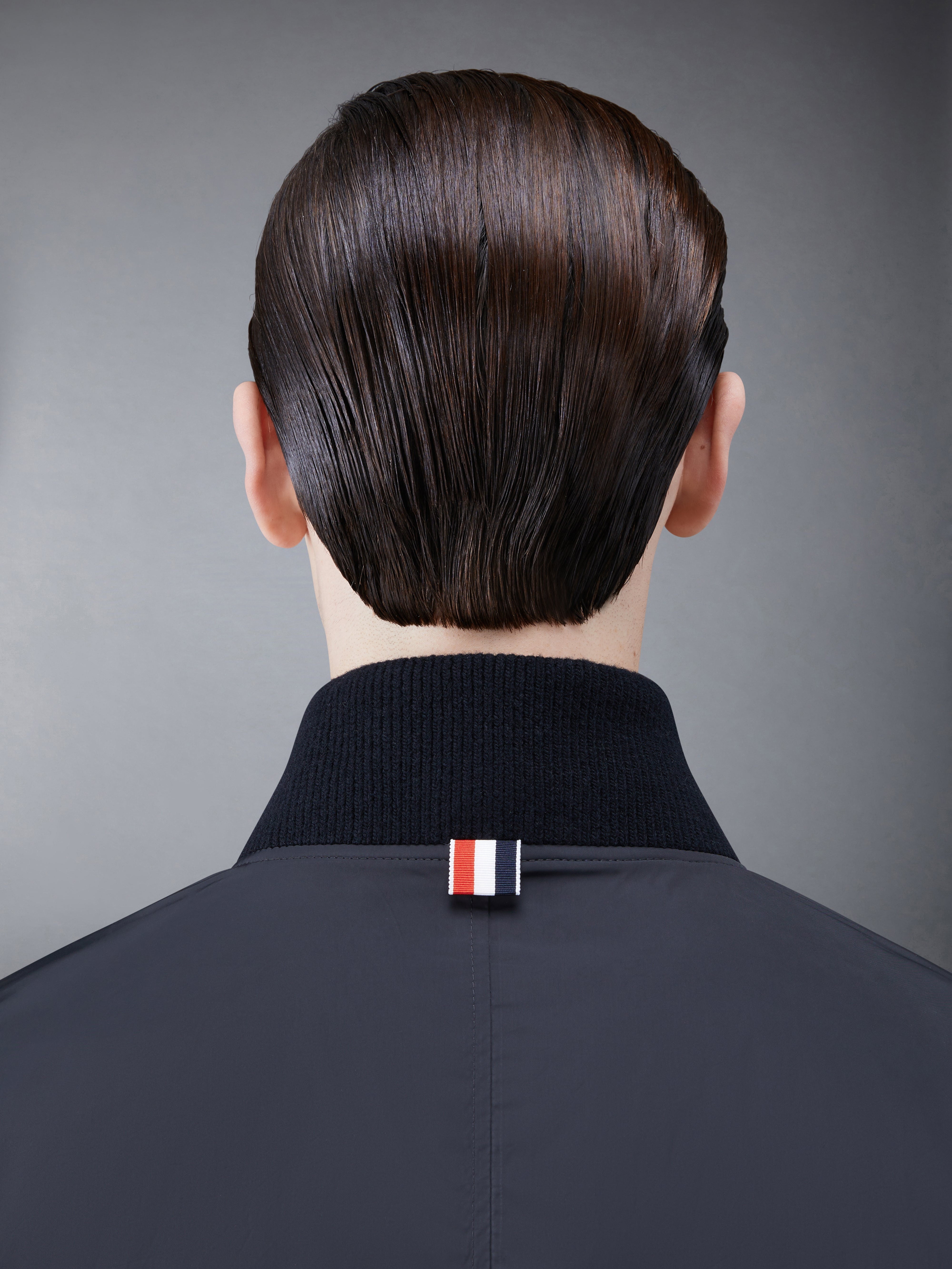 POLY TWILL RIB 4-BAR DOWN OVERSIZED BLOUSON JACKET - 4